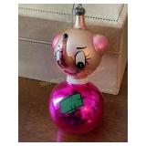 Vintage De. Carlini, Italy, elephant ornament 4"H