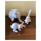 3 Herend Rothschild, Hungary, rabbits, largest i