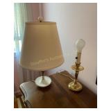 2 table top/desktop lamps, tallest is 19"