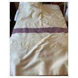 WW2? Military Hosp.? Wool blanket w/ maroon