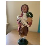 Byers Choice -Williamsburg- 2003-Boy w/birdcage,