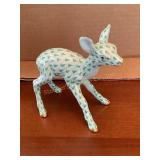 Herend Hungary fawn figurine, 4"H
