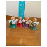 4 Goebel Annual Bell Ornaments- 2 1/4" tall,