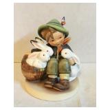 Goebel Hummel Playmates - boy w/bunnies - double