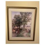 2 pictures-The foot path by Waterlane by Myles