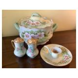5 Pc. Vintage T&V Limoges porcelain tureen,