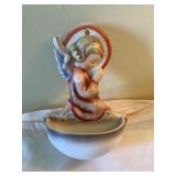 Goebel Hummel holy water wall font, praying