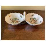 Herend Rothschild, Hungary, bird pattern Handled