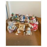 8 Priscilla Hillman figurines 3 3/4" tallest