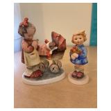 2 Hummel Goebel figurines -Doll Mother 4 1/4ï¿½ &