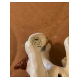 3 dog figures-Cleminsons pottery bulldog, Royal