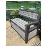 Keter outdoor bench 52' x 34' x 20 1/2' w/