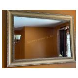 Wall mirror wood frame 42 1/2' x 30 1/2'