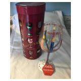 Lolita Happy birthday wine glass 9' NIB