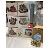 7 Liberty Falls Collection houses-2 3/4' tall Avg