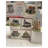 7 Liberty Falls Collection houses-2 3/4' tall