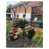 Metal plant hanger only, no plants two hooks 69'