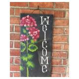 Welcome sign on Slate 11' x 22'