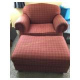 Emerald craft oversize chair 46' & ottoman 25'x36'