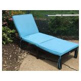 Adj. outdoor lounge chair w/ cushion 77'l (NO ship