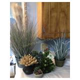 7 Faux plants - largest 28'