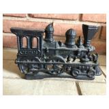 Cast iron train door stop - 10'w x 6.5'h