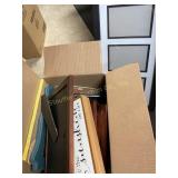 20+  picture frames-  wood, metal, 21 1/2 'x 11