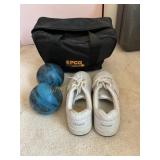 Men's duckpin bowling set, Dexter shoes size 10.5