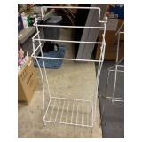White metal rack 16' x 33 1/2' x 10'
