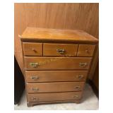 5 drawer chest oak? Shows wear 29 1/2' x 38' x