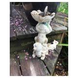 2 Yard ornaments - frog/turtle tallest 11'h