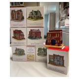 7 Liberty Falls Collection houses-2 3/4' tall Avg
