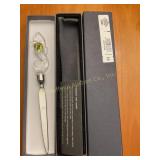 Waterford crystal seahorse letter opener 8 3/4"