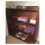Wood bookcase no contents 36" x 36" x 9 1/2"