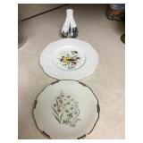 Henry A Pausch goldfinch plate, 9" dia, Kaiser