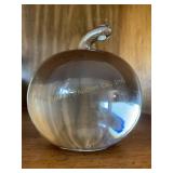 Glass Apple 3.25" x 3" tall