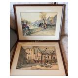 2 A. Marc water color paintings 16" x 12 1/2"