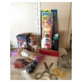 Misc. vtg  toys- PEZ, Oliver, paint, brushes,