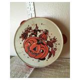 Halloween metal toy Co litho tambourine 6.25"D, US