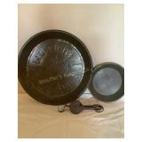 Mello Rich 9" pie pan, 5.5" metal pan, miniature