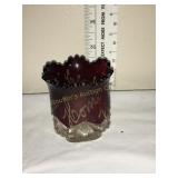 Vtg Old Home Week ruby red 1909 souvenir toothpick