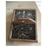 Handmade wood box w/nails 6"w x 8"l