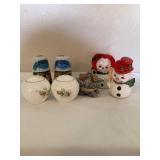 4 Salt & Pepper shaker sets 3" tallest