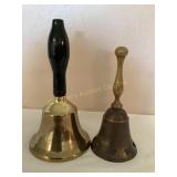 Landis tool bell 1977, 6" tall & brass bell 5"