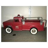 Structo Fire Dept. toy truck, 13", 1960s