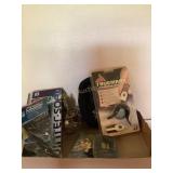 Golf items cards, tees, towels, winter gloves, etc