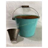 Vtg tin Nesco ? strainer/ funnel & enameled