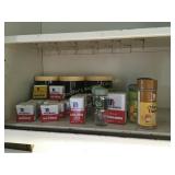 Misc lot -plastic storage containers, spice