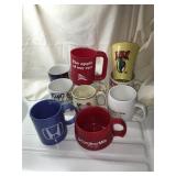 10 Novelty & advertising mugs/cups, ceramic &