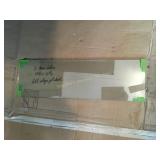 2 Glass shelves, 28.5x8.75", edges polished, no